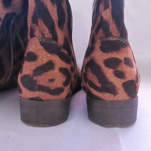 ANIMAL LEOPARD PRINT KNEE HIGH BOOTS; SZ 7 NEW - Picture 3 of 9